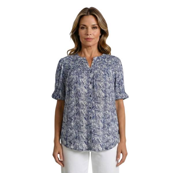 Photo of Women's Elbow Sleeve Printed Top