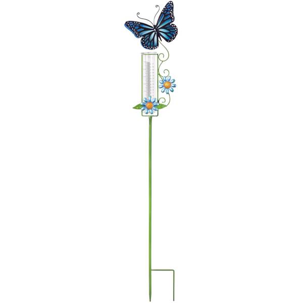 Photo of Butterfly Rain Gauge Blue
