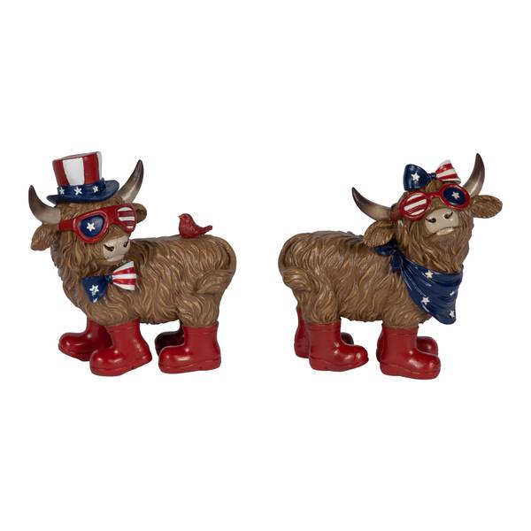 Photo of 5.71" Americana Highland Cow with Boots Assortment