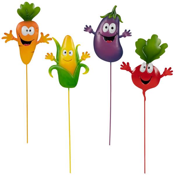 Photo of 17.72" Metal Vegetable Plant Stake Assortment