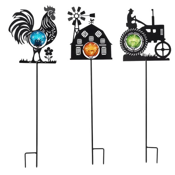 Photo of 24" Solar Metal Farm Design Stake Assortment