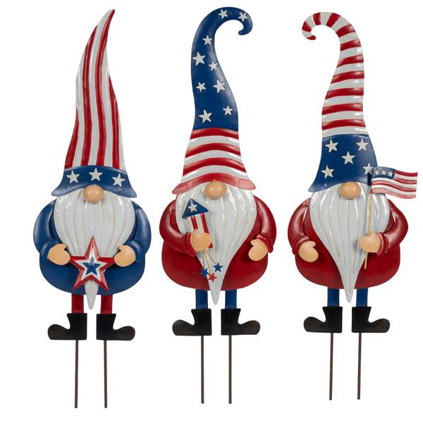 Photo of Americana Gnome Garden Stake Assortment
