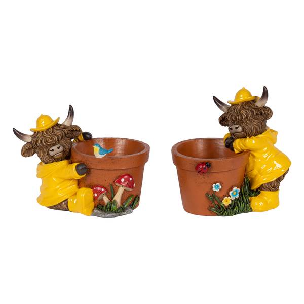 Photo of 6.89" Highland Cow Planter Assortment
