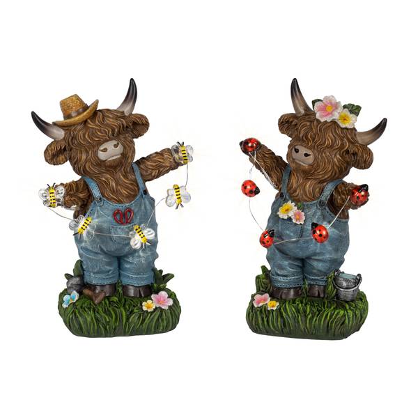 Photo of 8.27" Highland Cow with Lights Assortment