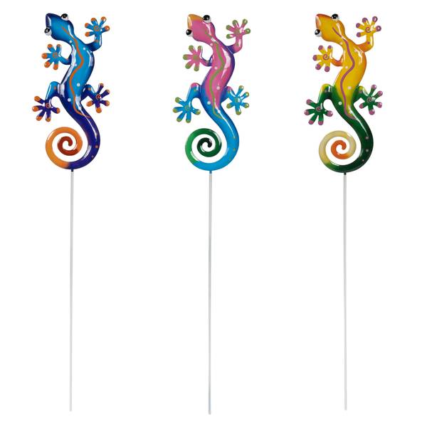 Photo of 22.05" Metal Gecko Stake Assortment