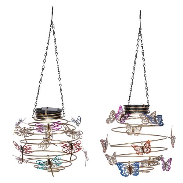 Photo of 7.28" Solar Spiral Lantern Assortment