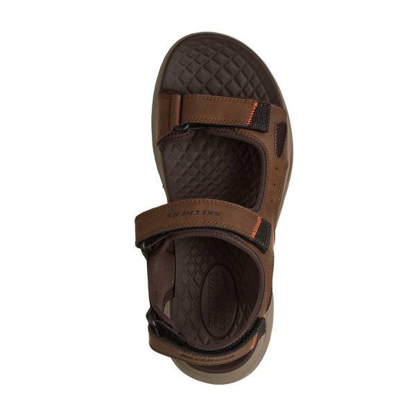 Skechers Men\'s Brown Leather Strap-On Sandals Size 11 Skechers Men main image 4