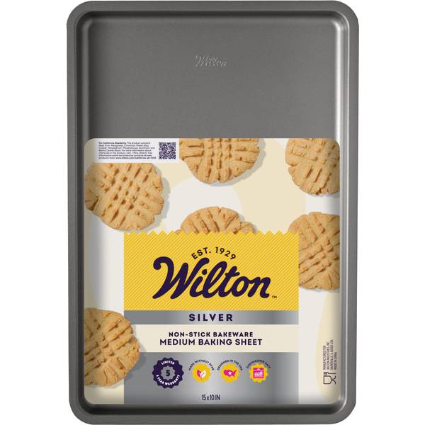 UPC 070896176721 product image for Wilton Silver Non-Stick Bakeware Medium Baking Sheet, 15.2x10.25 Inch | upcitemdb.com