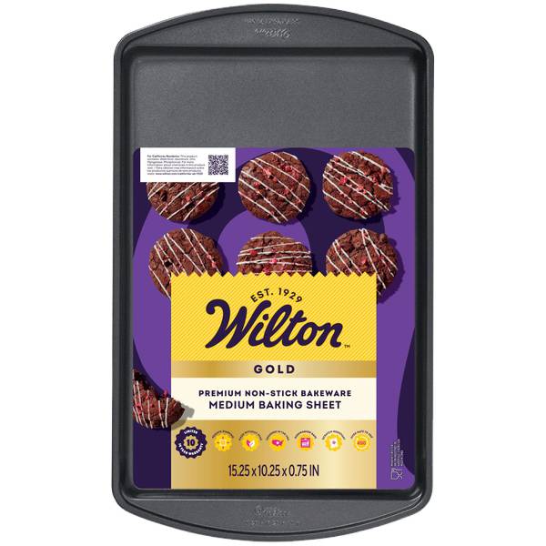 UPC 070896176189 product image for Wilton Gold Non-Stick Bakeware Medium Baking Sheet, 15.2x10.25 Inch | upcitemdb.com