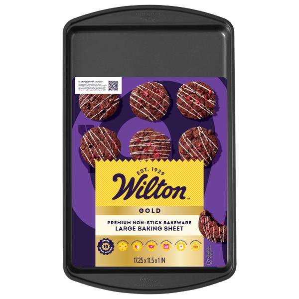 UPC 070896176325 product image for Wilton Gold Non-Stick Bakeware Large Baking Sheet, 17.25x11.5 Inch | upcitemdb.com