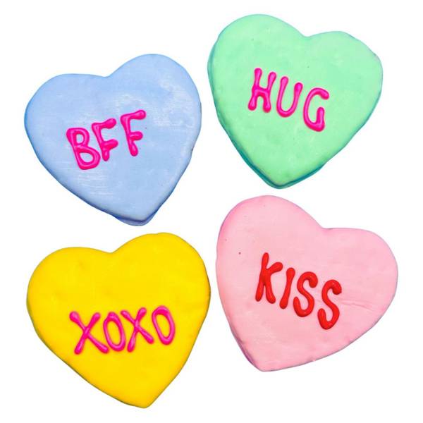 Photo of Conversation Heart Peanut Butter Crunchy Dog Treat