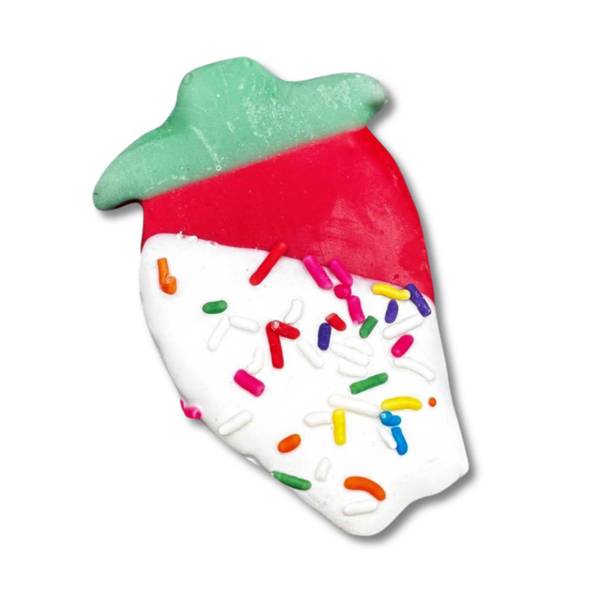 Photo of Yogurt Dipped Strawberry Peanut Butter Crunchy Dog Treat