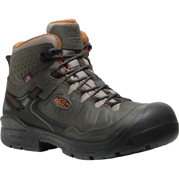 KEEN Utility Men's Targhee 4 Mid Work Safety Toe Boots - 1032239