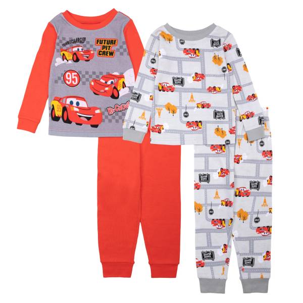 Photo of Toddler Boy's 4-Piece Cars McQueen Road Pajama Set