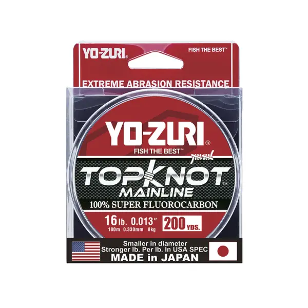 Yo-Zuri 200yd 16lb TopKnot Fluoro Mainline - TK ML 16LB NCL 200YD