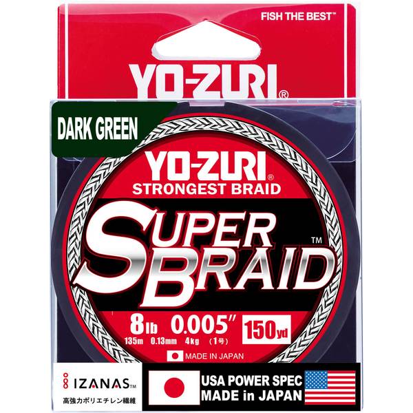 Photo of 150yd 8lb Dark Green SuperBraid Fishing Line