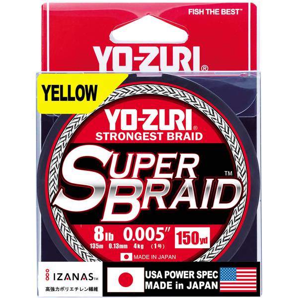 Photo of 150yd 8lb High Vis Yellow SuperBraid Fishing Line