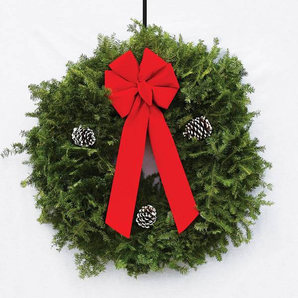 Photo of 24" Traditional Wreath with Bow