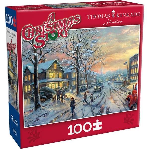 Buffalo Games 100-Piece Thomas Kinkade A Christmas Story Jigsaw Puzzle