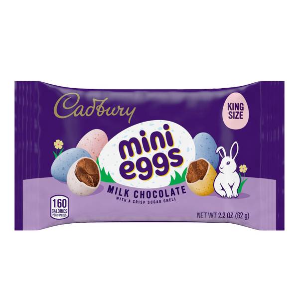 Photo of 2.2 oz Mini Milk Chocolate Eggs King Size Easter Candy Bag