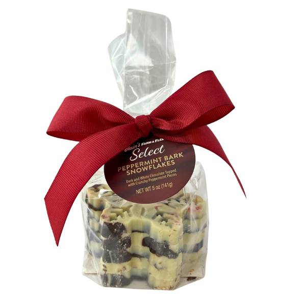 Photo of 5-Count Select Signature Peppermint Bark Snowflake