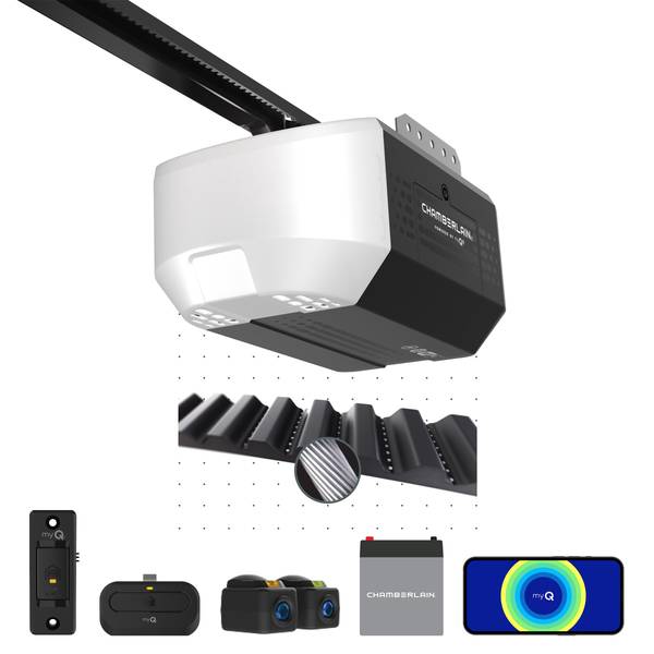 Photo of 1/2 Horsepower Belt Drive Smart Garage Door Opener with Battery Backup