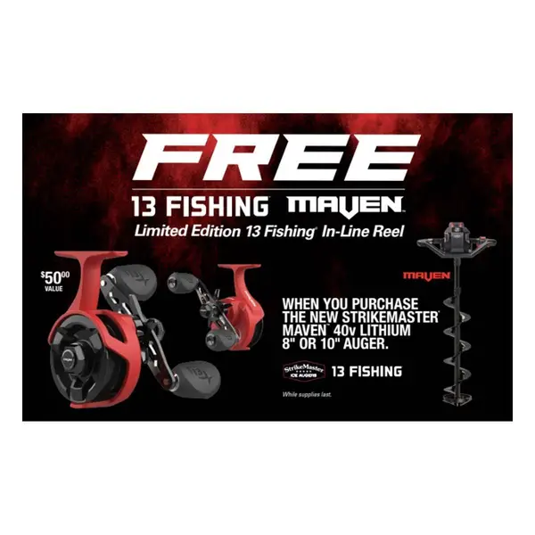 Rapala Maven Promo Inline Ice Reel - D2MAVEN-2.7-LH | Blain's Farm