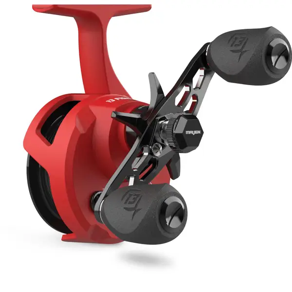 best inline ice fishing reel 2018 ICX Frost Carbon ensuring a solid hookset every time 13 Fishing Special Edition Trick