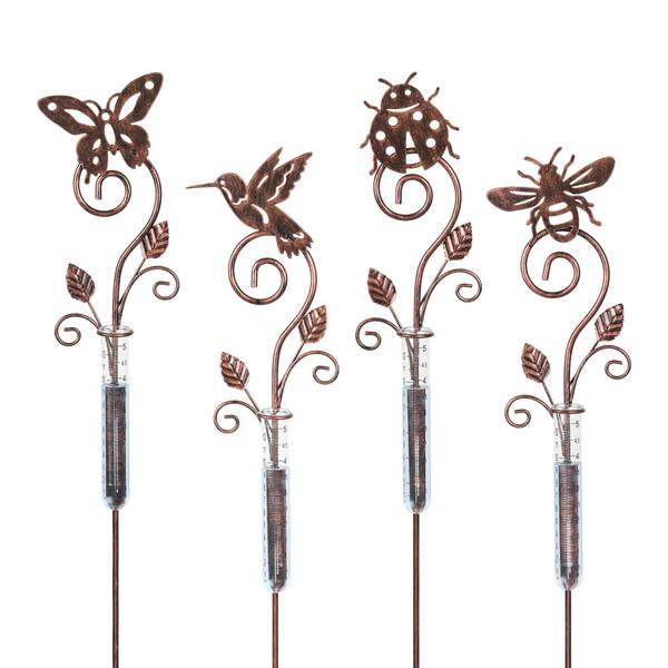 Photo of Swirly Bronze Garden Creatures Garden Stakes Assortment