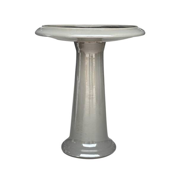 Photo of 23" Quay Light Gray Finish Birdbath