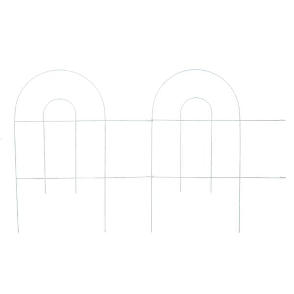 Photo of 24" x 8' White Arch Folding Garden Fence