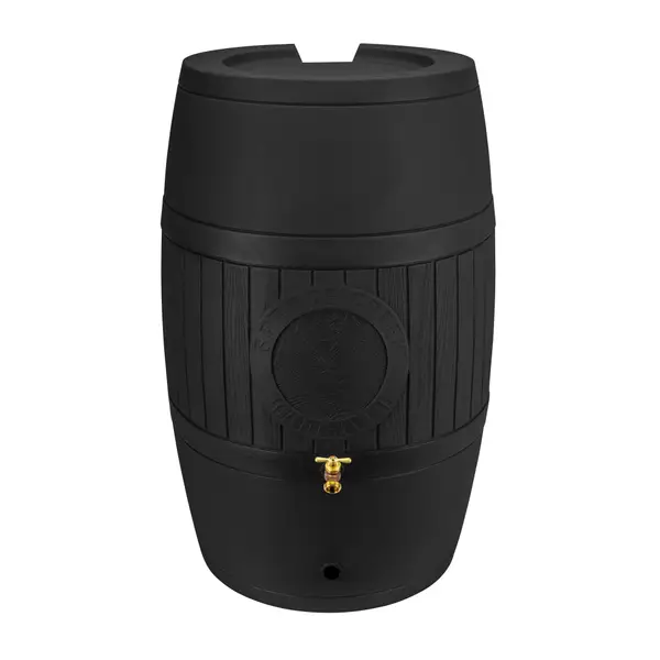 Bushman 54-Gallon Black Spruce Creek Rain Saver Barrel