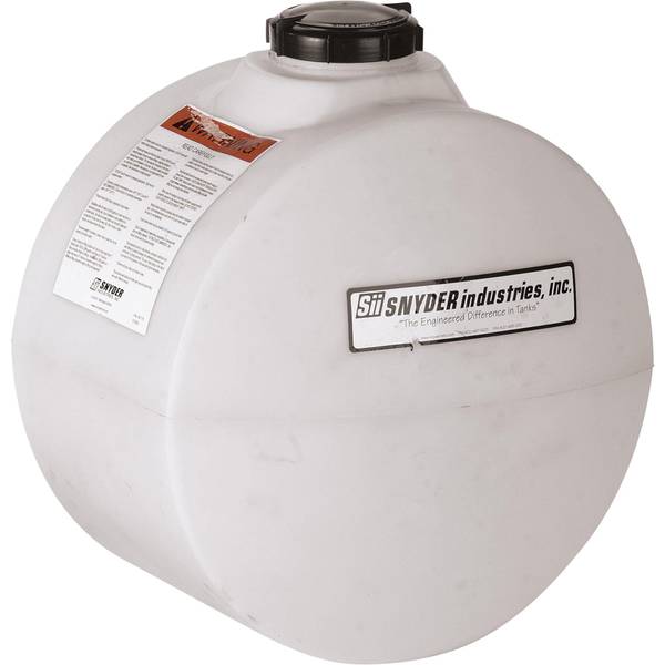 Photo of 25-Gallon Heavy Duty Plastic Horizontal Sprayer Tank