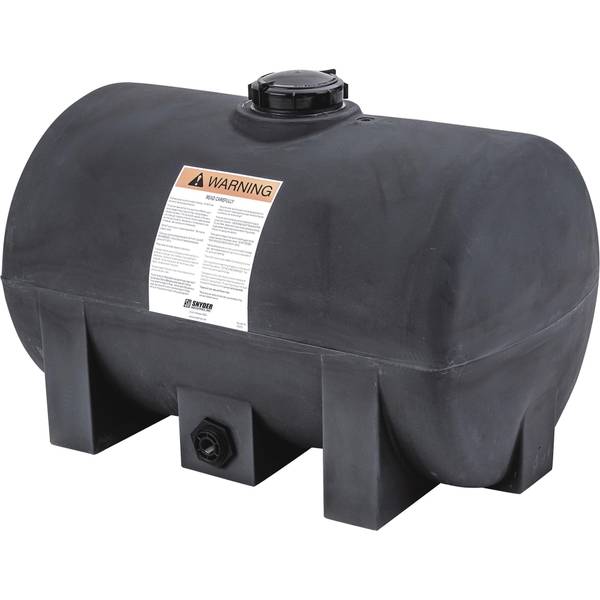 Photo of 60-Gallon Black Plastic Horizontal Leg Tank