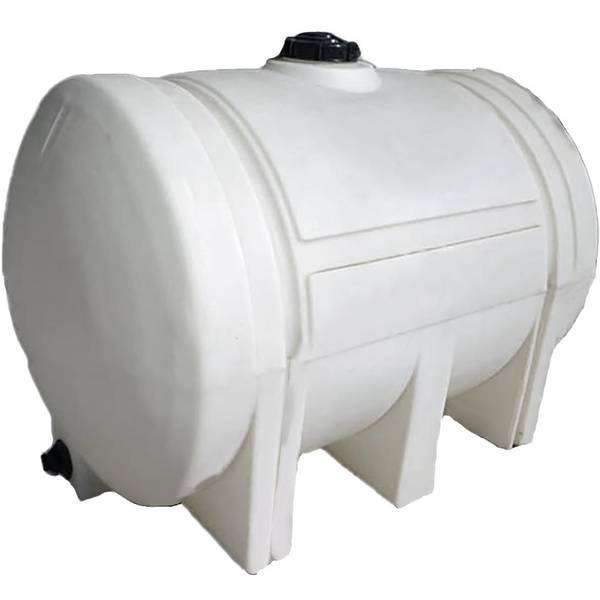 Photo of 525-Gallon White Heavy Duty Plastic Horizontal Leg Tank