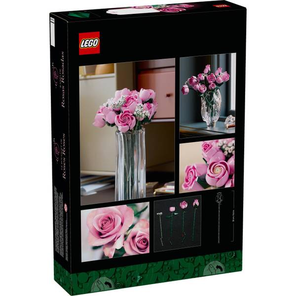 roseリーメント LEGO Botanicals Bouquet of Pink Roses 10374 Building Set - 6535644