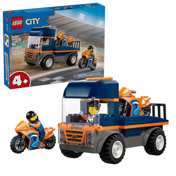 Photo of City Motorcycle Transporter 60491 Building Toy