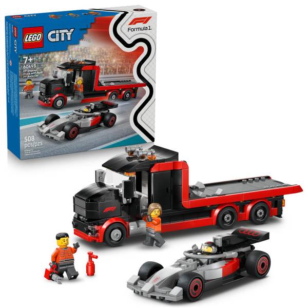 LEGO City Formula 1 F1 Display Truck with Audi F1 Race Car 60493 ...