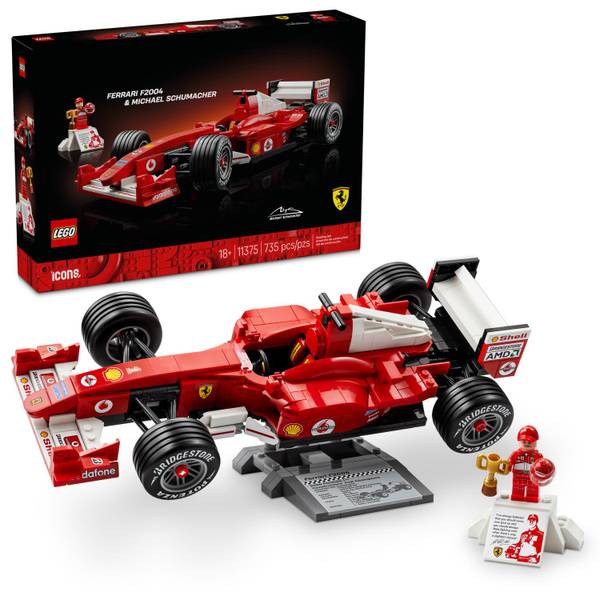 Photo of Icons Ferrari F2004 & Michael Schumacher 11375 Building Toy
