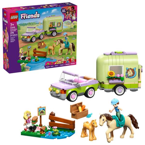 Photo of Friends Horse & Baby Foal Trailer 42695 Building Toy