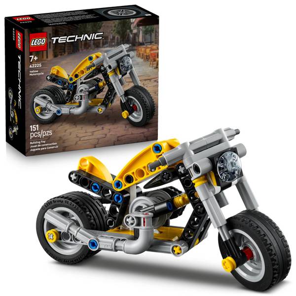 Photo of Technic Yellow Motorcycle 42225 Building Toy