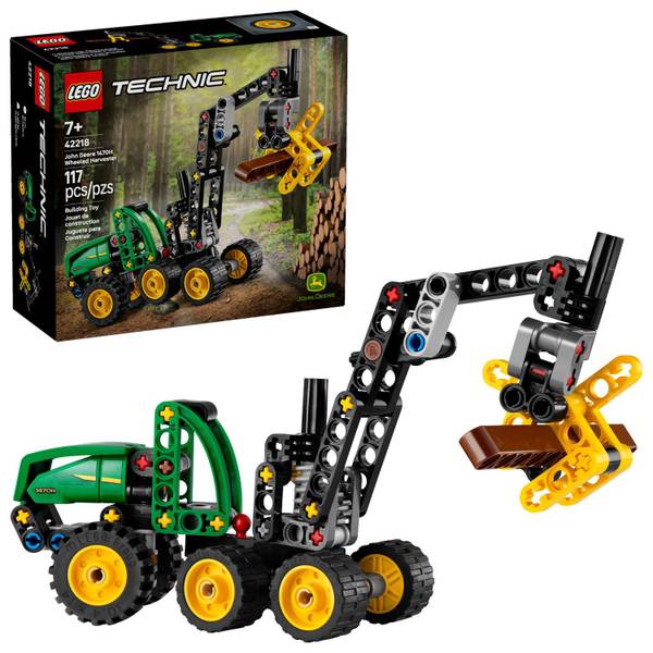 Photo of Technic John Deere 1470H Wheeled Harvester 42218 Building Toy