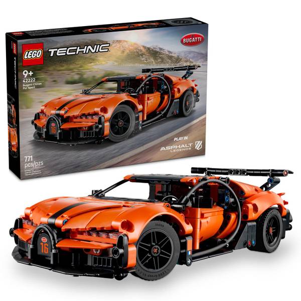 Photo of Technic Bugatti Chiron Pur Sport Hypercar 42222 Building Toy