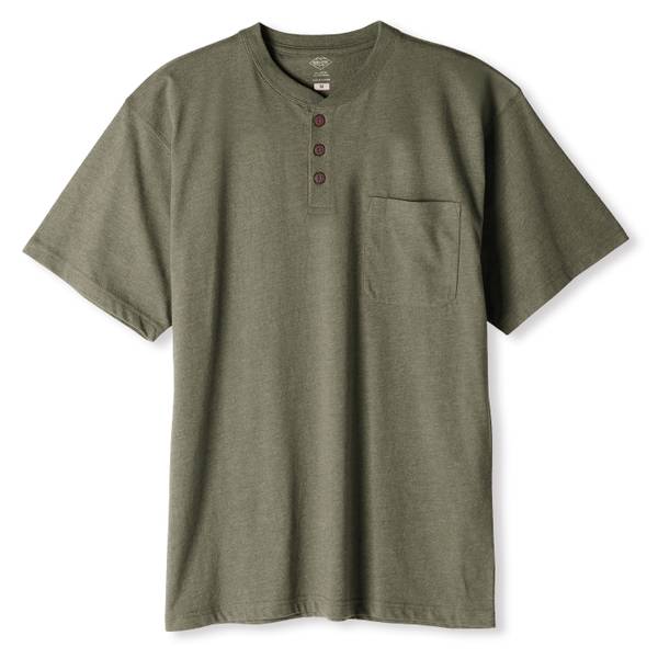 Work N' Sport Men's Short Sleeve Jersey Henley - 74567-114WS-M