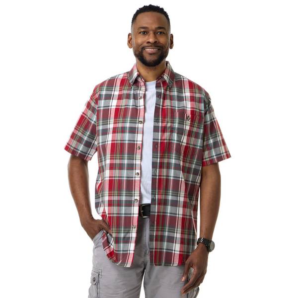 Photo of Men's Short Sleeve Button Down Dobby Shirt