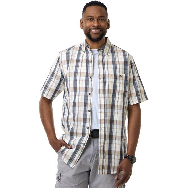 Photo of Men's Short Sleeve Button Down Dobby Shirt