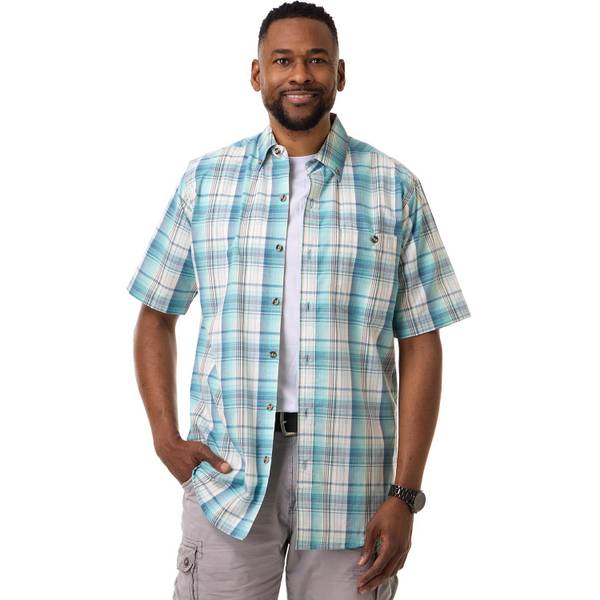 Photo of Men's Short Sleeve Button Down Dobby Shirt