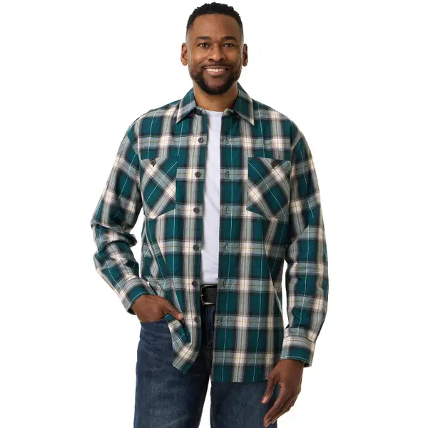 Work N' Sport Men's Long Sleeve Broadcloth Shirt - 28360-616WS-M
