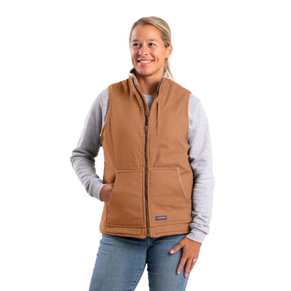 Photo of Women's Sherpa-Lined Softstone Duck Vest