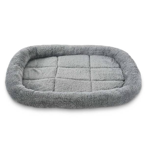 Photo of 29" Grey Medium Fleece Crate Pad